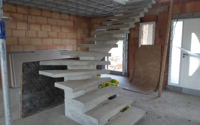 Construction marche d'escalier